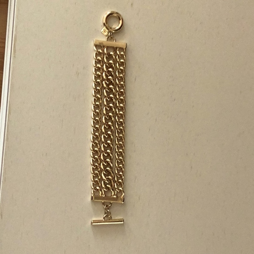 Banana Republic triple chain link bracelet